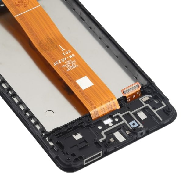 Galaxy A02 LCD Screen and Digitizer Full Assembly with Frame - Image 4