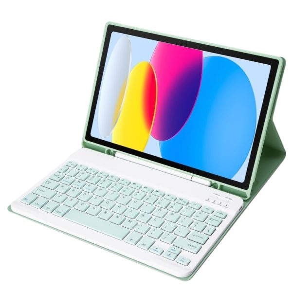 iPad 10th Gen 10.9 Ultra-thin Bluetooth Keyboard Case with Pen Slot - Image 17