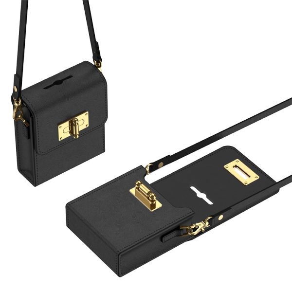Galaxy Z Flip5 Phone Case Bag with Gold Buckle