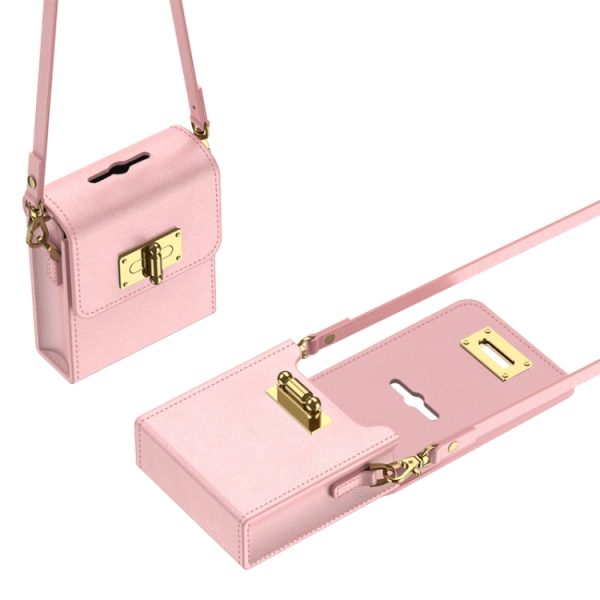 Galaxy Z Flip5 Phone Case Bag with Gold Buckle - Image 7