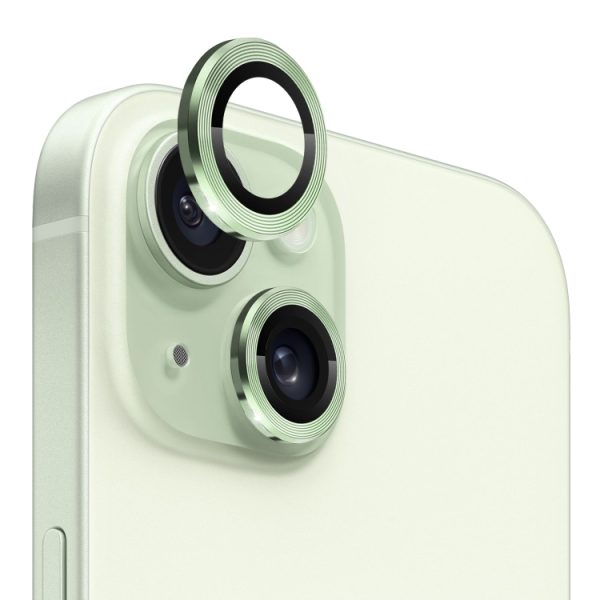 iPhone 15 / 15 Plus Camera Lens Protector Tempered Glass Metal Ring Film - Image 6