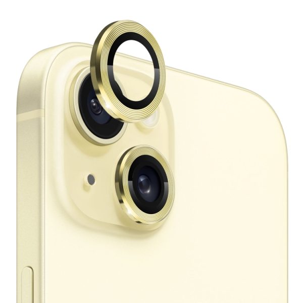 iPhone 15 / 15 Plus Camera Lens Protector Tempered Glass Metal Ring Film - Image 7